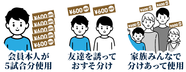 みんなでお得に観戦