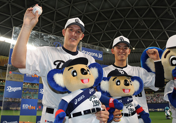 ネイラー投手が初勝利