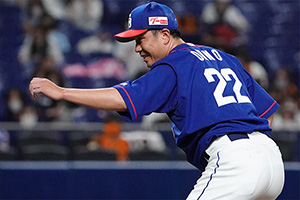 9回を6安打2失点で投げぬいた大野雄投手