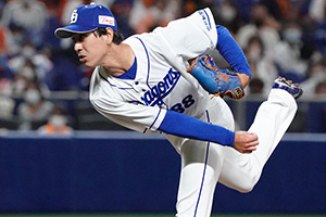今日登録されたマルク投手がプロ初登板