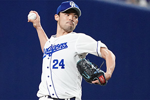 8勝目を挙げた福谷投手