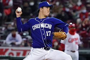 完封、完投を逃すも今季最終戦で勝利を挙げた柳投手