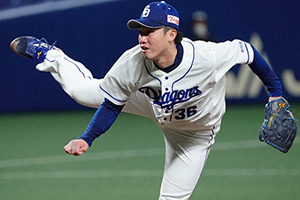 5回を2失点に抑えるピッチングを見せた岡野投手