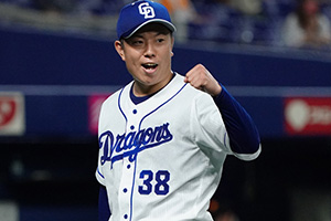 6回を無失点に抑え2勝目を挙げた松葉投手