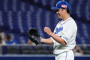 2試合連続で完投勝利を挙げた大野雄投手