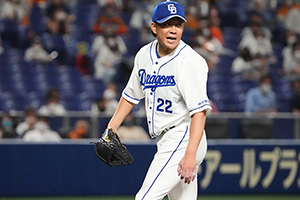 7回を3安打1失点に抑え4勝目を挙げた大野雄投手