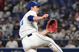 7回を無失点に抑えた勝野投手