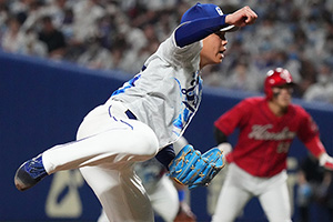 7回を1失点に抑え6勝目を挙げた柳投手