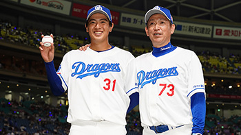 本拠地初登板でプロ初勝利を挙げた仲地投手