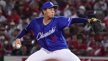 6回途中降板も1安打無失点に抑え、2勝目を挙げた仲地投手
