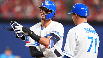 来日初打点を記録したロドリゲス投手