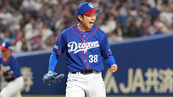 7回を1失点、7勝目を挙げた松葉投手