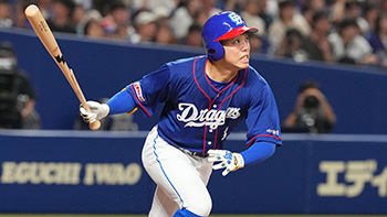 8回裏に右前打を放ち3安打の岡林選手