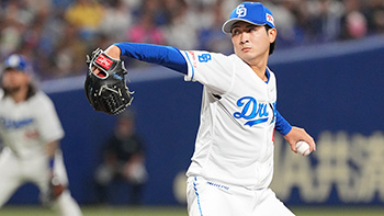 2試合目の登板、1イニングを無失点に抑えた吉田投手