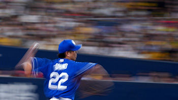 6回を1失点で7勝目を挙げた大野投手