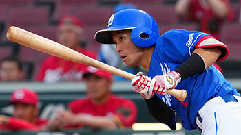 3安打を放った田中選手