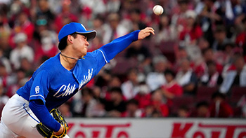 マツダスタジアム初登板の金丸投手