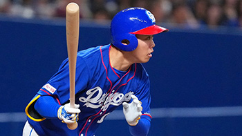 2安打を放った岡林選手