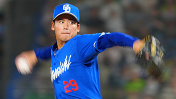 今季初登板、初先発の松木平投手