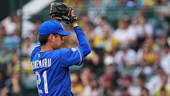 甲子園初登板の金丸投手