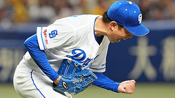 7回を投げ1失点に抑える投球を見せた松葉投手