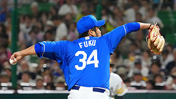 2イニングを投げ、無失点の福投手