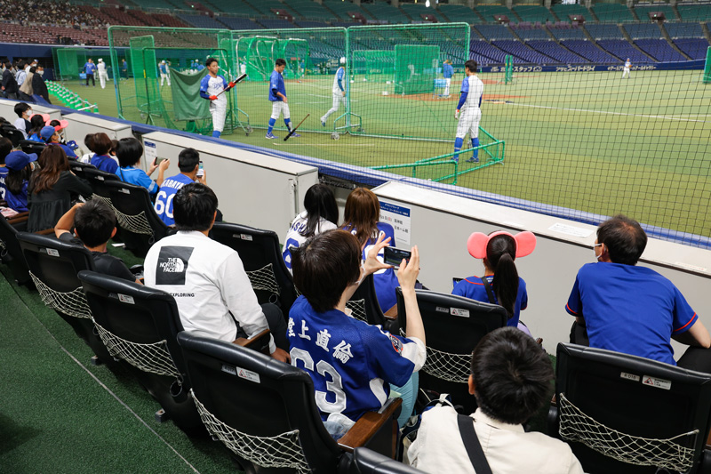 間近で観られる練習見学会