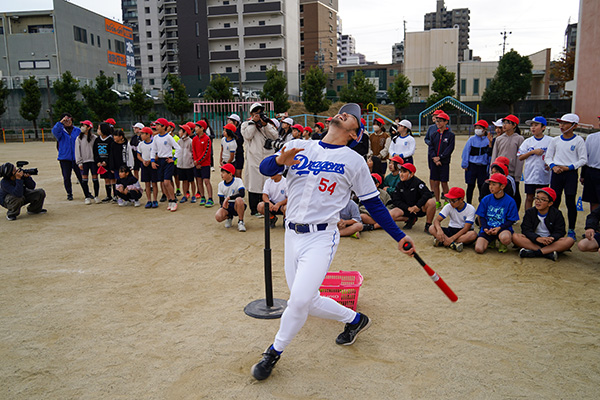 JERA セ・リーグ CHALLENGE 次世代支援 プロジェクト@千代田橋小学校