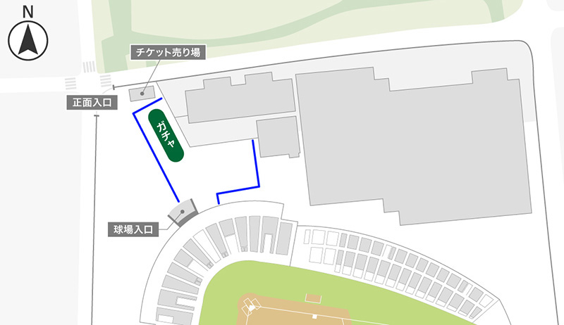 ナゴヤ球場正面付近(外)