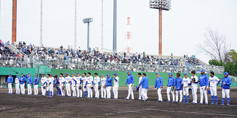 試合後チーム整列