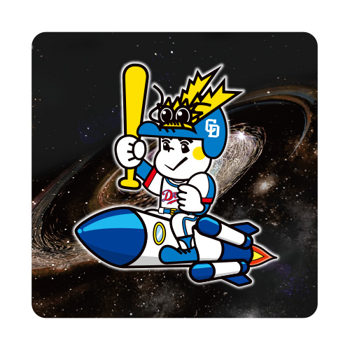 銀河＆ドラ坊やがデザインされたオリジナルステッカー