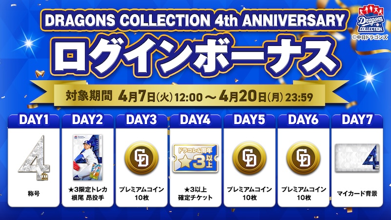 【ドラコレ】4周年記念パック＆ログインボーナス実施中！