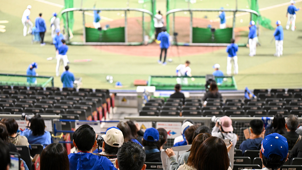 打撃練習見学会イメージ