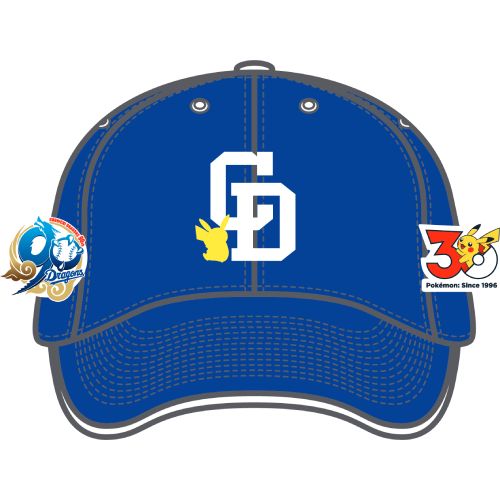 中日ドラゴンズオリジナルポケモンキャップ ブルー