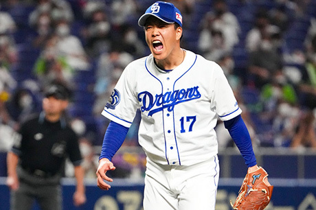 柳裕也投手 10/12(火)東京ヤクルト戦 気迫で掴んだ11勝目