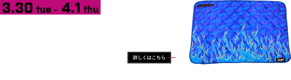 3/30～4/1　頂点への狼煙3WAYブランケット付チケット